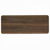 Fexy Sofa Console Table | 48" Top w Lower Shelf | Walnut Brown