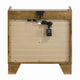 Gary Nightstand w LED | 1 Drawer & Open Cubby | Farmhouse Aspen Brown