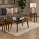 Hosi 3pc Living Room Occasional Table Set | Oval Tops | Round Tapered Legs