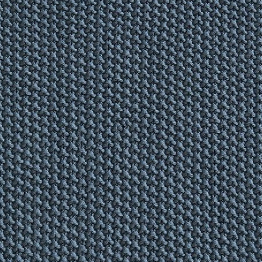70 x 54 Leri Throw Blanket | Set of 3 | Machine Knitted Blue Cotton