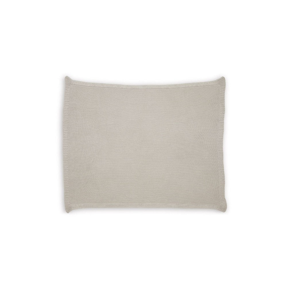 70 x 54 Leri Throw Blanket | Set of 3 | Machine Knitted Beige Cotton