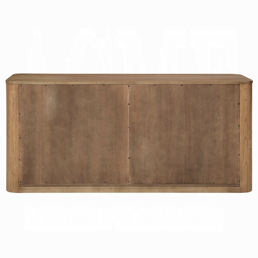 Sery 72" Sideboard Server | 4 Cabinet Doors | 2 Shelf | Natural Oak Brown