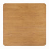 Sery Coffee Table | 48" Square Top w Open Lower Shelf | Oak Brown