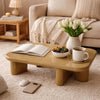 Jeny Coffee Table | 35" Square Top w Rounded Corners | Yellow Brown