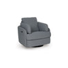 Alya Swivel Power Reclining Chair | 2 Bolster Pillows | Gray Nuvella