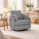 Alya Swivel Power Reclining Chair | 2 Bolster Pillows | Gray Nuvella