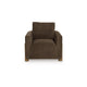 Tinz Accent Armchair | Chocolate Brown Polyester Seat & Reversible Back