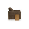 Tinz Accent Armchair | Chocolate Brown Polyester Seat & Reversible Back