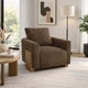 Tinz Accent Armchair | Chocolate Brown Polyester Seat & Reversible Back