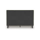 Lina Queen Size Bed w Sage Green Polyester Upholstery | Tapered Legs