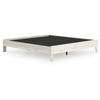 Soca King Platform Bed | Whitewashed Oak Grain Low Profile Plywood Base