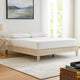Soca King Platform Bed | Whitewashed Oak Grain Low Profile Plywood Base