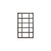 Kemu Modern Bookcase | 4 Open Shelves | 76" Rustic Dark Brown Wood