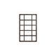 Kemu Modern Bookcase | 4 Open Shelves | 76" Rustic Dark Brown Wood