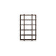Kemu Modern Bookcase | 4 Open Shelves | 76" Rustic Dark Brown Wood