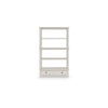 Lea Bookcase with 4 Shelves & Storage Drawer | 75" Antique White