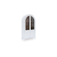 Deno Accent Curio Cabinet | 2 Arched Glass Doors | 74" White