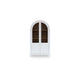 Deno Accent Curio Cabinet | 2 Arched Glass Doors | 74" White