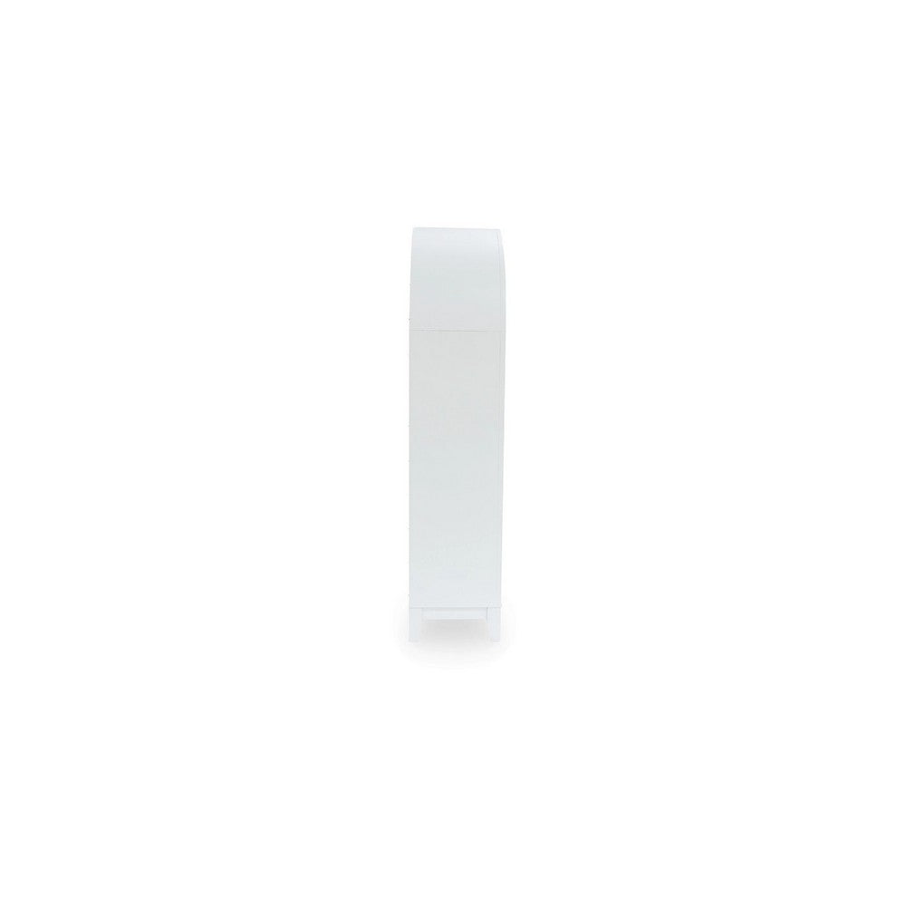 Deno Accent Curio Cabinet | 2 Arched Glass Doors | 74" White