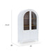 Deno Accent Curio Cabinet | 2 Arched Glass Doors | 74" White