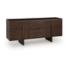 Kyi Accent Sideboard Cabinet | 2 Doors & Shelves | 63" Rich Brown