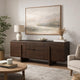 Kyi Accent Sideboard Cabinet | 2 Doors & Shelves | 63" Rich Brown