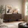 Kyi Accent Sideboard Cabinet | 2 Doors & Shelves | 63" Rich Brown