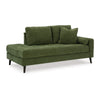 Bixy Right Arm Facing Corner Chaise | 2 Pillows | 75" Olive Green