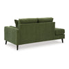 Bixy Right Arm Facing Corner Chaise | 2 Pillows | 75" Olive Green