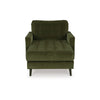 Pir Lounge Chaise | Cozy Olive Green Tufted Velvet Upholstery 64"