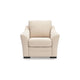 Jimy Sofa Armchair | Flared Arms & Reversible Cushions | Ivory Polyester