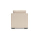 Jimy Sofa Armchair | Flared Arms & Reversible Cushions | Ivory Polyester