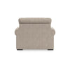 Mecy Oversized Armchair | 1 Pillow | Rolled Arms | Heather Beige Chenille