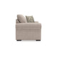 Mecy Oversized Armchair | 1 Pillow | Rolled Arms | Heather Beige Chenille