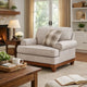 Fema Oversized Armchair | 1 Pillow | Rolled Arms | Sandstone Gray Chenille