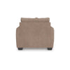 Teu Oversized Armchair | 1 Throw Pillow | Track Arms Suede Taupe Polyester