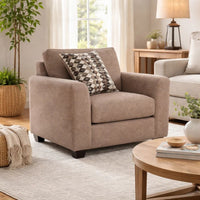 Suede Taupe Brown, Black