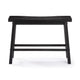 Amber Counter Height Bench | Backless Seat | Charcoal Black Acacia Wood