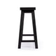 Amber Counter Height Bench | Backless Seat | Charcoal Black Acacia Wood