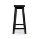Amber Counter Height Bench | Backless Seat | Charcoal Black Acacia Wood