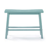 Amber Counter Height Bench | Backless Seat | Light Blue Acacia Wood