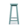 Amber Counter Height Bench | Backless Seat | Light Blue Acacia Wood