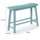 Amber Counter Height Bench | Backless Seat | Light Blue Acacia Wood