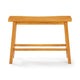 Amber Counter Height Bench | Backless Seat | Honey Oak Brown Acacia Wood