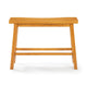 Amber Counter Height Bench | Backless Seat | Honey Oak Brown Acacia Wood