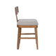 Hery Counter Stool Chair w T Back Design | Light Gray Cushioned Seat