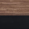 Fleur Coffee Table | 52" Brown Wood Lift Top | 2 Drawer | Satin Black