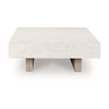 Laina Coffee Table | 42" Square Top | Wide Panel Legs | Grayish Brown