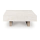 Laina Coffee Table | 42" Square Top | Wide Panel Legs | Grayish Brown