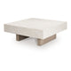 Laina Coffee Table | 42" Square Top | Wide Panel Legs | Grayish Brown